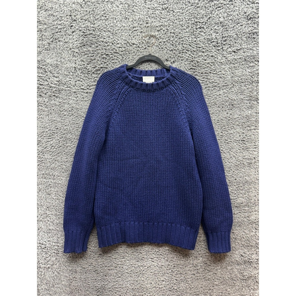A.P.C. x Suzanne Koller Ethan Round Neck Wool Sweater Navy Blue Womens Size M